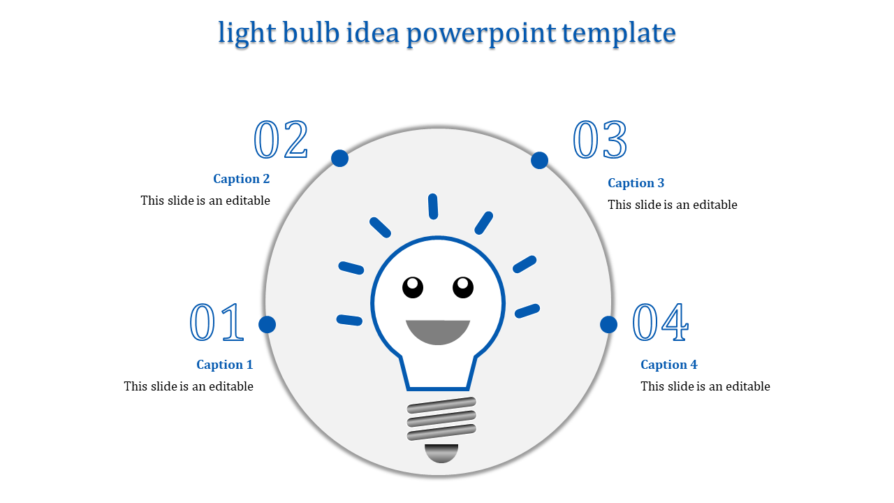 Attractive Light Bulb Idea PowerPoint Template Designs